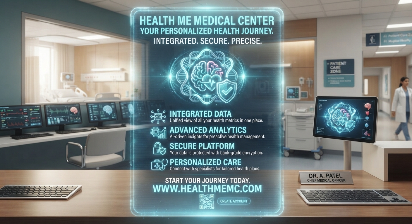 Health Me Medical Center β Your Personalized Health Journey. Integrated. Secure. Precise.